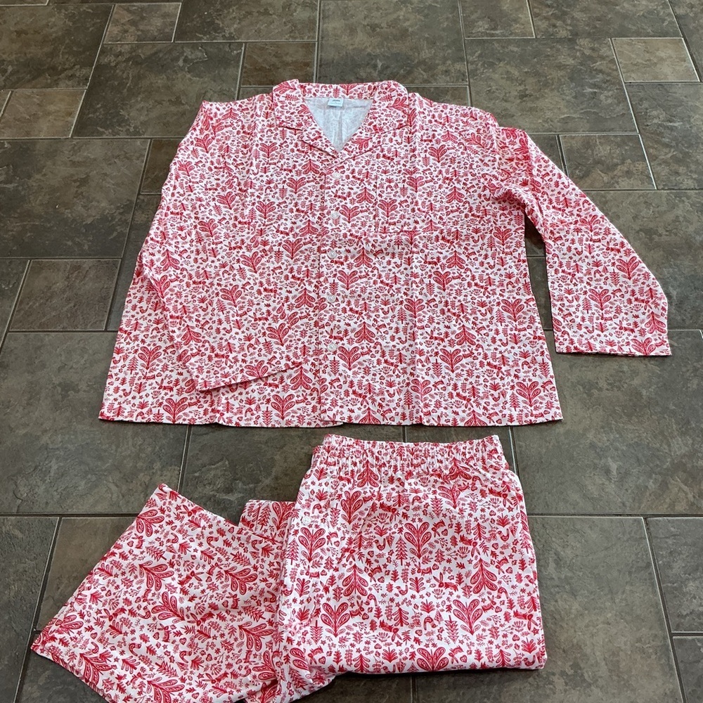 🥵 Men’s Red Pajama Set cozy pockets buttons up